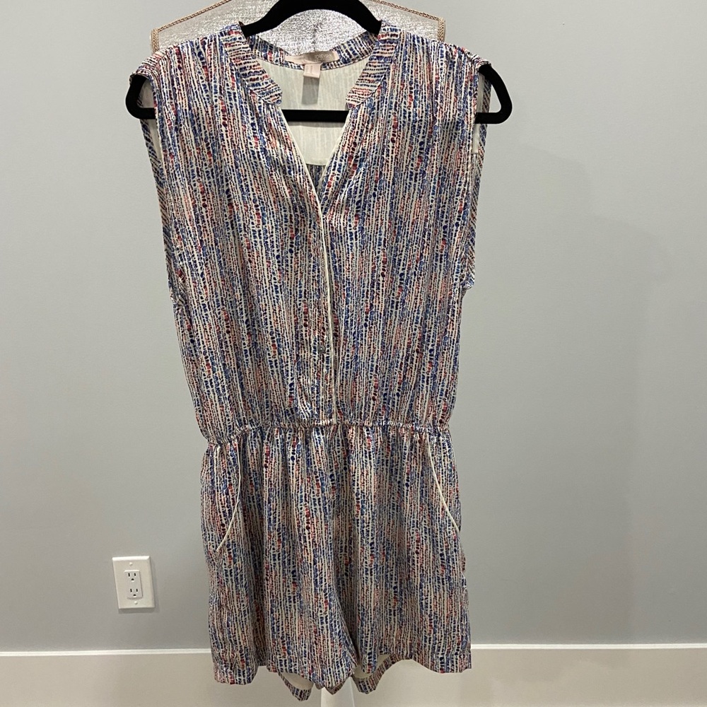 Colorful Romper with Pockets